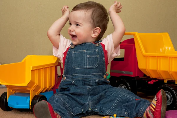 Toddler's first victory — Stock Photo, Image