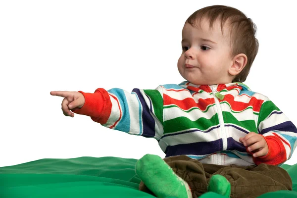 Een portret van een babyjongen — Stockfoto