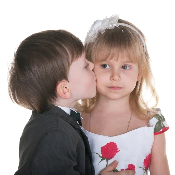 Щире поцілунок — стокове фото