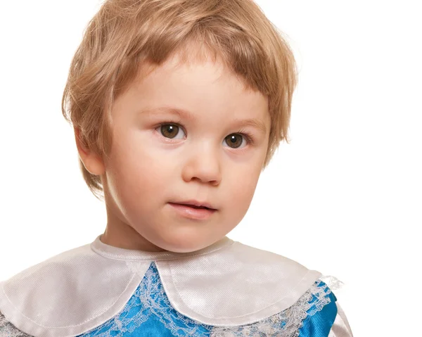 Retrato de close-up de uma linda criança — Fotografia de Stock