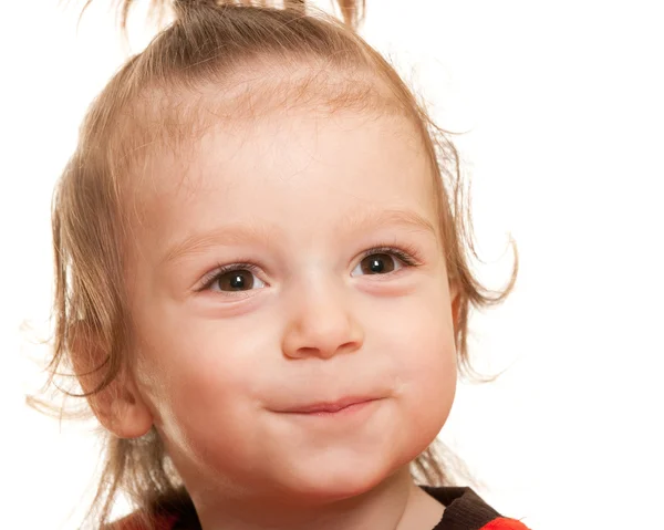 Веселий малюк з яскравими очима — стокове фото