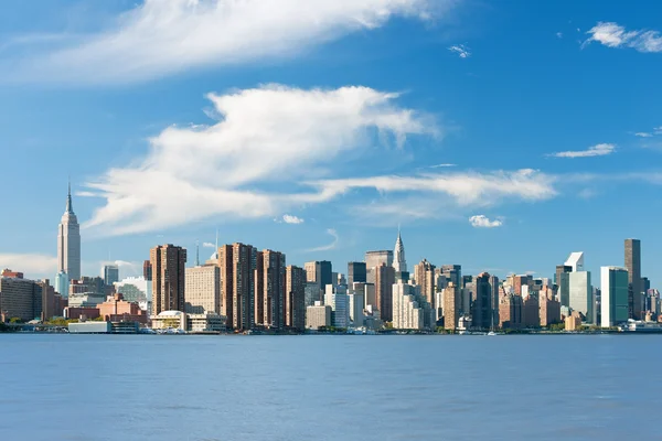 New York from Hudson river — Stock Photo, Image