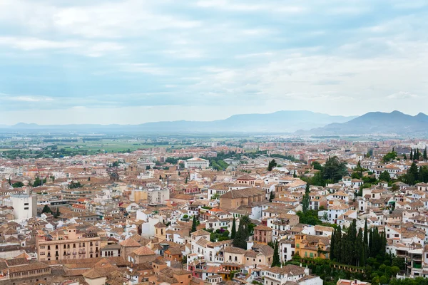 Widok na miasto Granada, Hiszpania — Zdjęcie stockowe