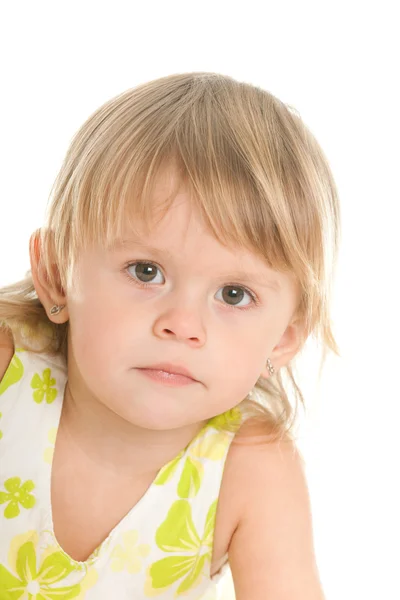 Pretty blonde little girl Royalty Free Stock Images