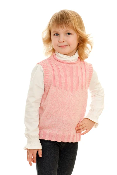 Little fashionable girl — Stock Photo, Image