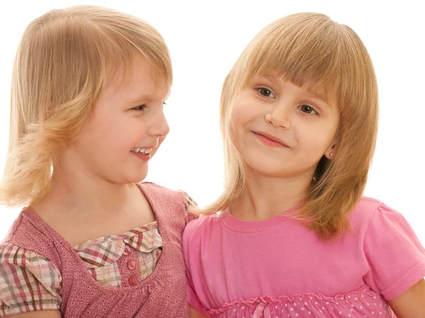 Дві красиві маленькі дівчата — стокове фото