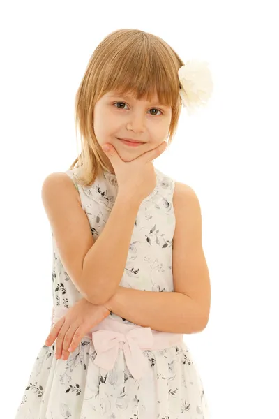 Fashion smiling young girl — Stock Photo, Image