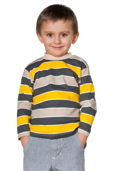 Lächelnder Mode kleiner Junge — Stockfoto