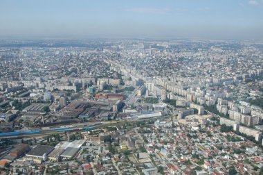 Bucharest, aerial view clipart