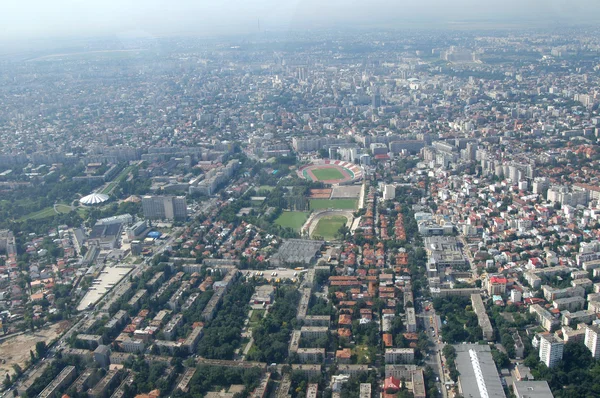 Bukurešť, letecký pohled — Stock fotografie