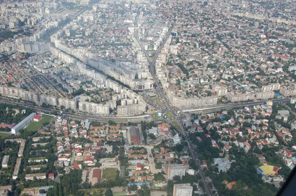 Bukareszt, widok z lotu ptaka — Zdjęcie stockowe
