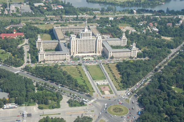 Bukareszt, widok z lotu ptaka — Zdjęcie stockowe