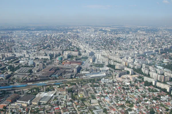 Bucarest, vista aérea Imágenes de stock libres de derechos
