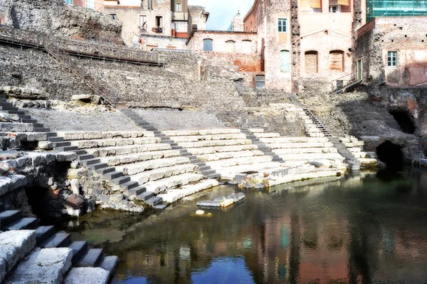 Teatro Romano de Catania — Foto de Stock