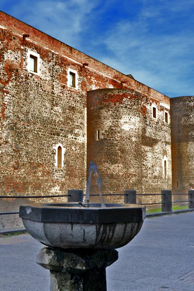 Zamek ursino Katanii — Zdjęcie stockowe