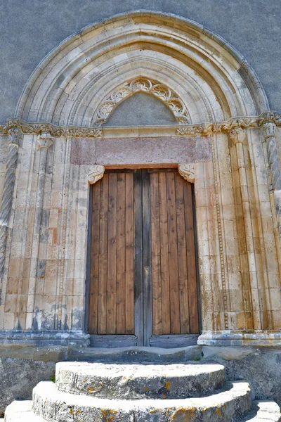 Ancient Gate of the Church of Savoca — Stock Photo, Image