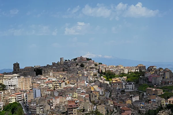 Panorama van de stad enna — Stockfoto