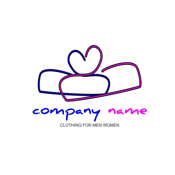 Logotipo vestuário — Vetor de Stock