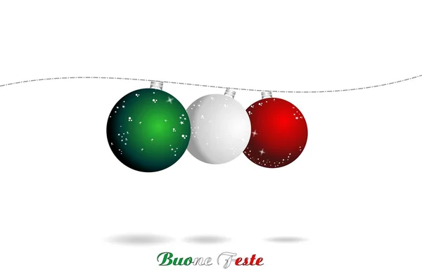 快乐圣诞意大利 — 图库矢量图片