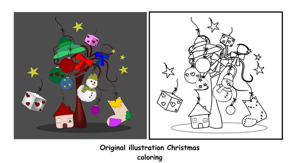 圣诞节的颜色 — 图库矢量图片
