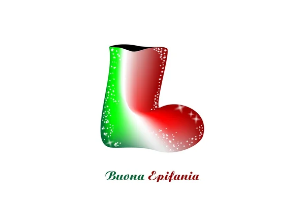 Merry christmas-Italien — Stock vektor