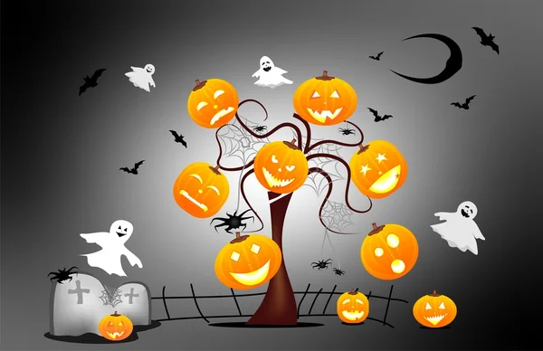 Divertente sfondo Halloween — Foto Stock