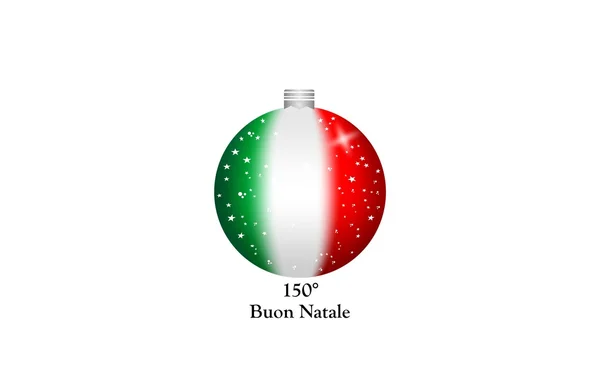Feliz Navidad Italia — Vector de stock