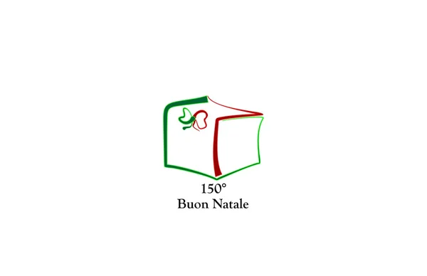 Feliz Natal itália — Vetor de Stock