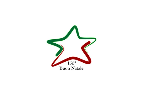 Feliz Navidad Italia — Vector de stock