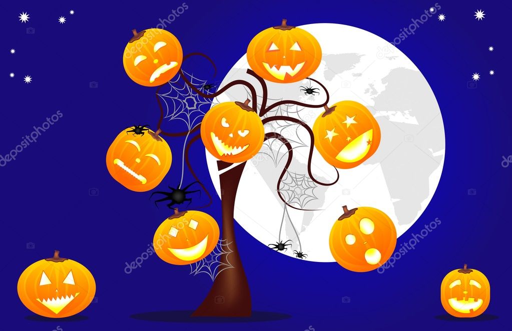 Funny Halloween background