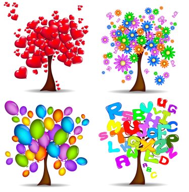 Beautiful trees for all occasions clipart