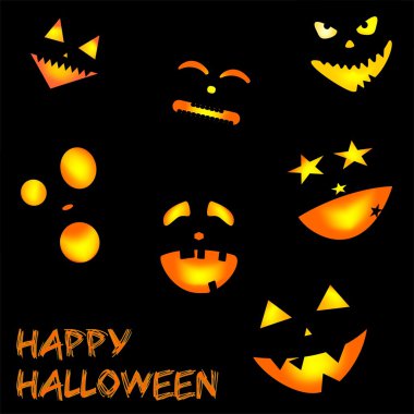 Funny Halloween background clipart