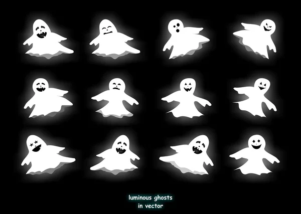 Fantasmas — Vector de stock