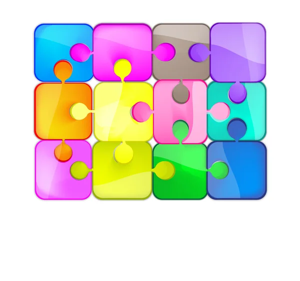Puzzles — Stock Vector