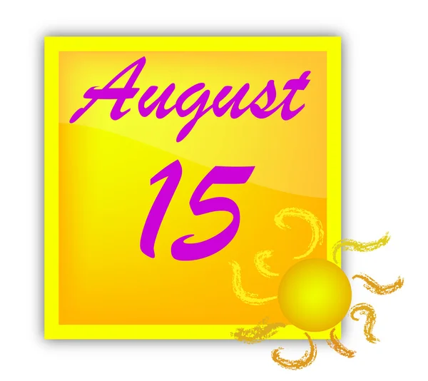 Πανό 15 Αυγούστου — Διανυσματικό Αρχείο