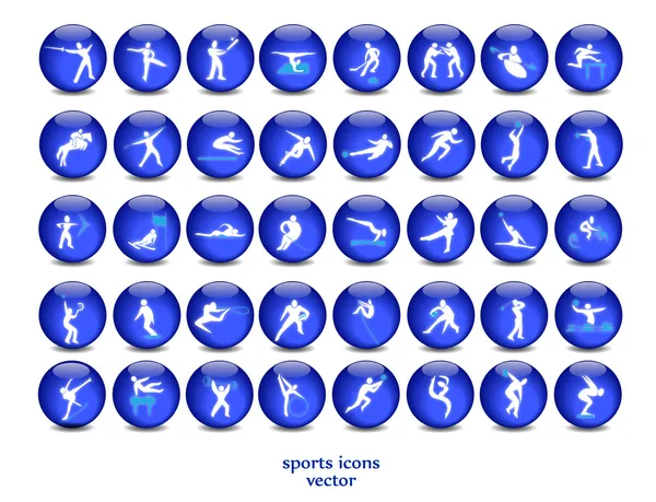 Siluetas deportivas — Archivo Imágenes Vectoriales