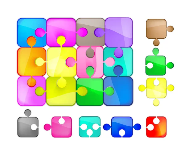 Puzzles — Stock Vector