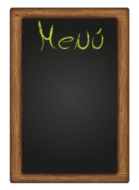 Wooden blackboard clipart