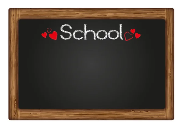 Houten schoolbord — Stockvector