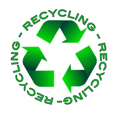 Recycling icon clipart