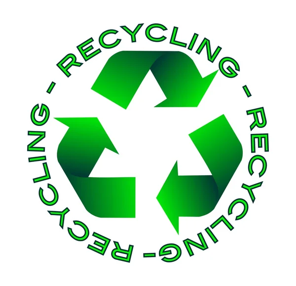 Icona di riciclaggio — Vettoriale Stock