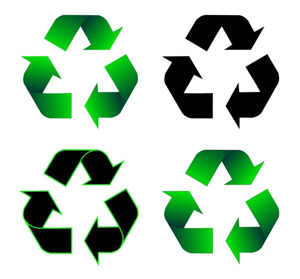 Icona di riciclaggio — Vettoriale Stock