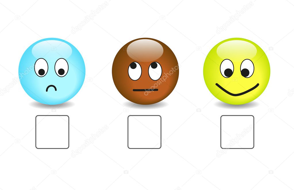 Satisfaction questionnaire with emoticons