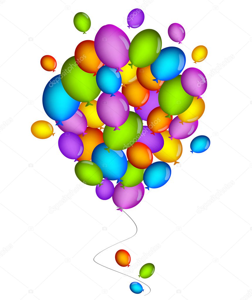 Background colorful balloons
