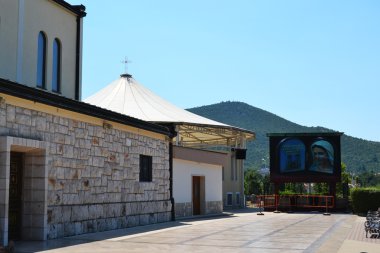 Medjugorje, a place of Pilgrimage clipart