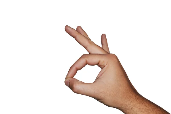 Hand makes a gesture — Stock Photo, Image