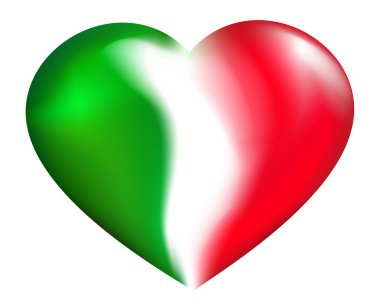 Italian heart clipart