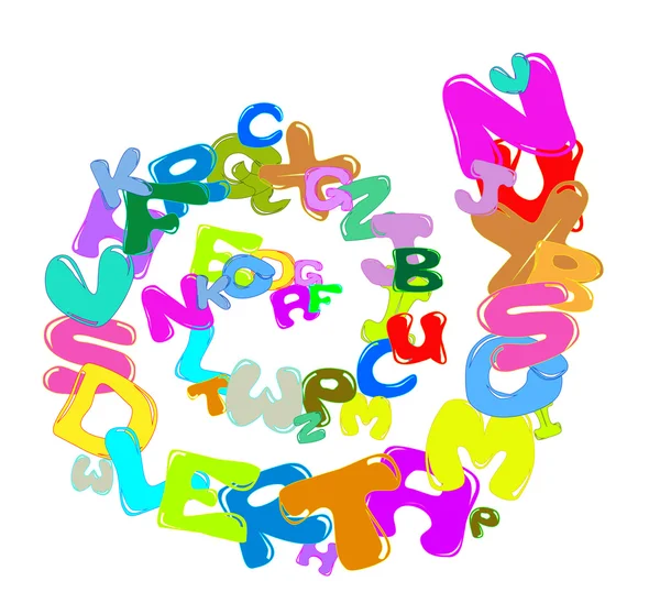 Hintergrund mit Buchstaben — Stockvektor