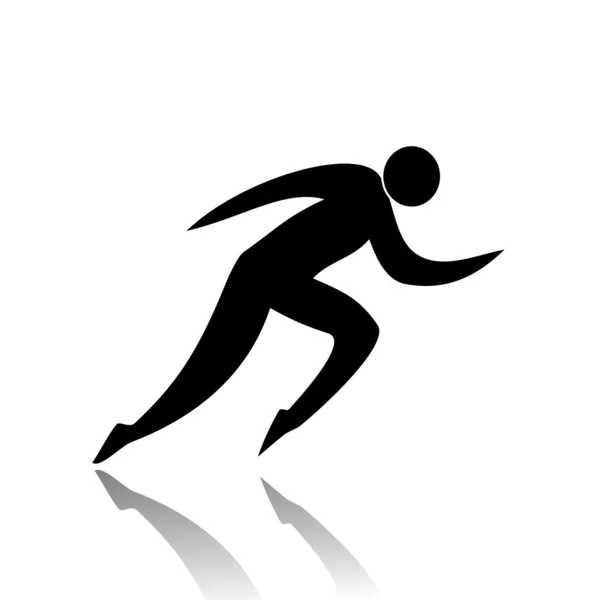 Гонка, легкая атлетика — стоковый вектор