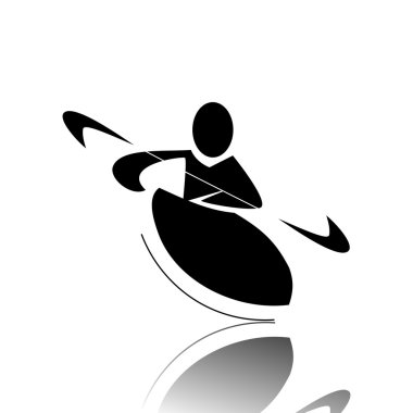 Canoeing clipart